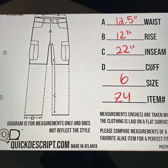 Lululemon Size 6 Tie Dye In Movement Crop Leggings Everlux High Rise 22" Inseam - Picture 6 of 6